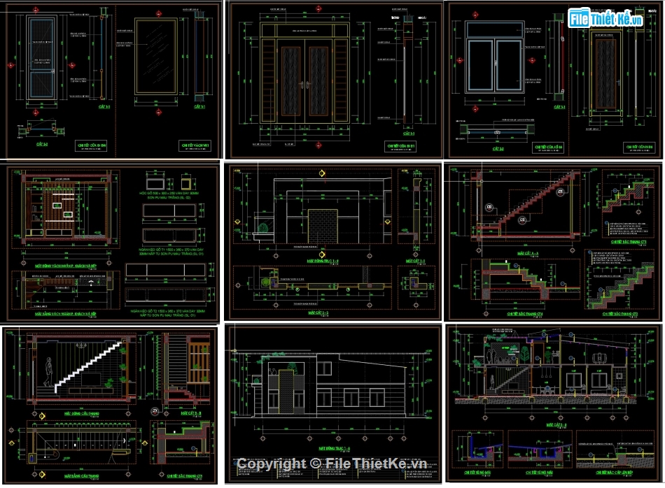 bản vẽ cad nhà phố 2 tầng,Bản vẽ autocad nhà phố 2 tầng,bản vẽ cad nhà phố,thiết kế nhà phố 2 tầng